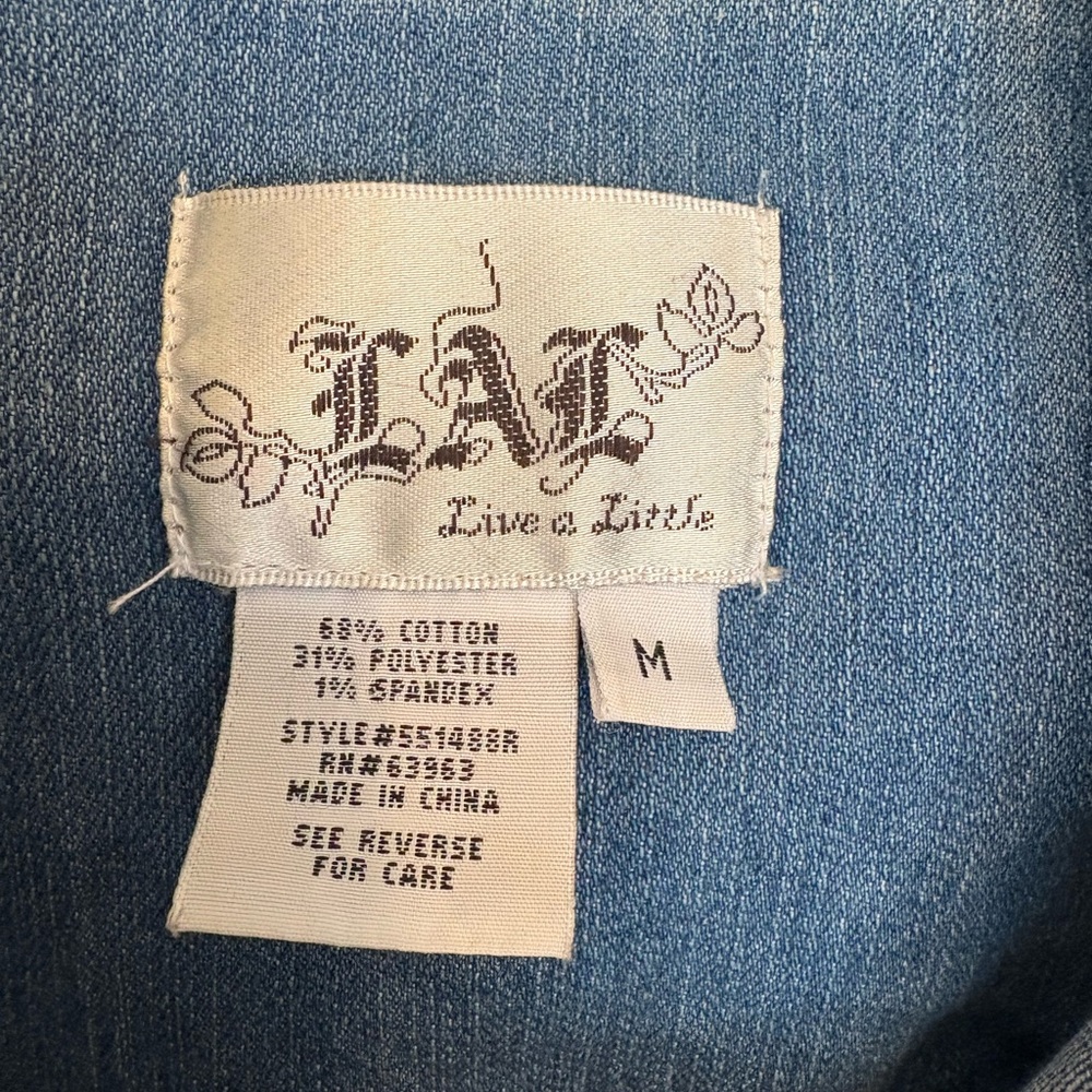 Boho Women’s Jean jacket sz M - Picture 3 of 3